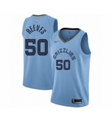 Women's Memphis Grizzlies #50 Bryant Reeves Swingman Blue Finished Basketball Jersey Statement Edition