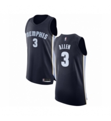 Men's Memphis Grizzlies #3 Grayson Allen Authentic Navy Blue Basketball Jersey - Icon Edition