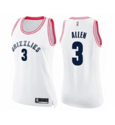Women's Memphis Grizzlies #3 Grayson Allen Swingman White Pink Fashion Basketball Jersey
