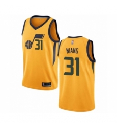 Women's Utah Jazz #31 Georges Niang Swingman Gold Basketball Jersey Statement Edition