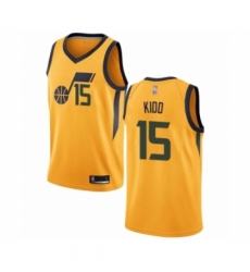 Women's Utah Jazz #15 Stanton Kidd Swingman Gold Basketball Jersey Statement Edition