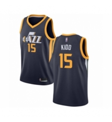 Youth Utah Jazz #15 Stanton Kidd Swingman Navy Blue Basketball Jersey - Icon Edition