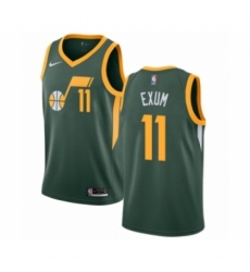 Men's Nike Utah Jazz #11 Dante Exum Green Swingman Jersey - Earned Edition