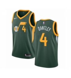 Men's Nike Utah Jazz #4 Adrian Dantley Green Swingman Jersey - Earned Edition