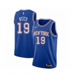 Women's New York Knicks #19 Willis Reed Authentic Blue Basketball Jersey - Statement Edition