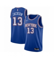 Youth New York Knicks #13 Mark Jackson Swingman Blue Basketball Jersey - Statement Edition Youth New York Knicks #13 Mark Jackson Swingman Blue Basketball Jersey - Statement Edition