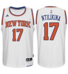 New York Knicks #17 Frank Ntilikina Home White New Swingman Stitched NBA Jersey