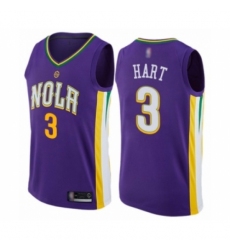 Men's New Orleans Pelicans #3 Josh Hart Authentic Purple Basketball Jersey - City Edition