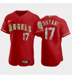 Men's Los Angeles Angels #17 Shohei Ohtani Nike Diamond Edition MLB Jersey - Red