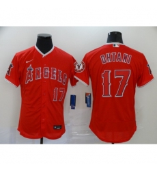 Men's Nike Los Angeles Angels #17 Shohei Ohtani Red Elite Home Stitched Baseball Jersey