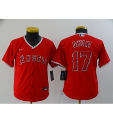 Youth Nike Los Angeles Angels #17 Shohei Ohtani Red Elite Home Stitched Baseball Jersey