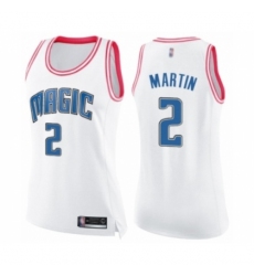 Women's Orlando Magic #2 Jarell Martin Swingman White Pink Fashion Basketball Jersey
