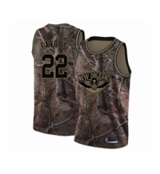 Youth New Orleans Pelicans #22 Derrick Favors Swingman Camo Realtree Collection Basketball Jersey