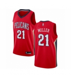 Women's New Orleans Pelicans #21 Darius Miller Swingman Red Basketball Jersey Statement Edition