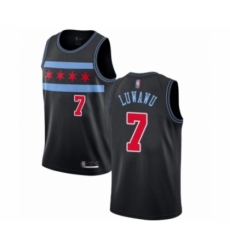 Women's Chicago Bulls #7 Timothe Luwawu Swingman Black Basketball Jersey - City Edition