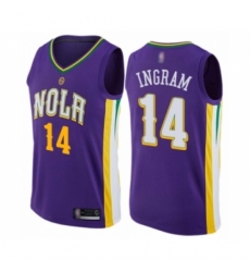 Women's New Orleans Pelicans #14 Brandon Ingram Swingman Purple Basketball Jersey - City Edition
