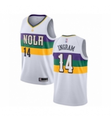 Youth New Orleans Pelicans #14 Brandon Ingram Swingman White Basketball Jersey - City Edition