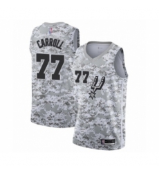 Men's San Antonio Spurs #77 DeMarre Carroll White Swingman Jersey - Earned Edition