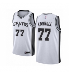 Women's San Antonio Spurs #77 DeMarre Carroll Swingman White Basketball Jersey - Association Edition