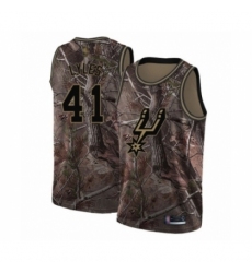 Men's San Antonio Spurs #41 Trey Lyles Swingman Camo Realtree Collection Basketball Jersey