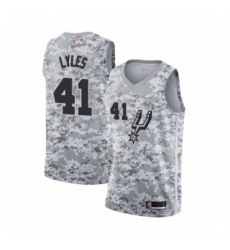 Men's San Antonio Spurs #41 Trey Lyles White Swingman Jersey - Earned Edition