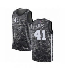 Women's San Antonio Spurs #41 Trey Lyles Swingman Camo Basketball Jersey - City Edition