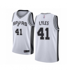 Women's San Antonio Spurs #41 Trey Lyles Swingman White Basketball Jersey - Association Edition