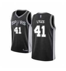 Youth San Antonio Spurs #41 Trey Lyles Swingman Black Basketball Jersey - Icon Edition