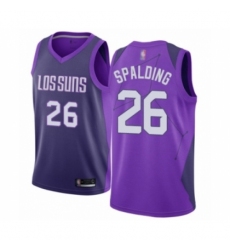 Men's Phoenix Suns #26 Ray Spalding Authentic Purple Basketball Jersey - City Edition