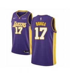 Youth Los Angeles Lakers #17 Isaac Bonga Swingman Purple Basketball Jersey - Statement Edition