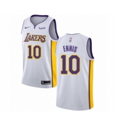 Youth Los Angeles Lakers #10 Tyler Ennis Swingman White Basketball Jersey - Association Edition