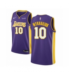 Youth Los Angeles Lakers #10 Sviatoslav Mykhailiuk Swingman Purple Basketball Jersey - Statement Edition