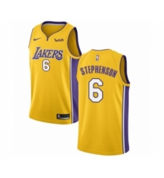 Youth Los Angeles Lakers #6 Lance Stephenson Swingman Gold Basketball Jersey - Icon Edition