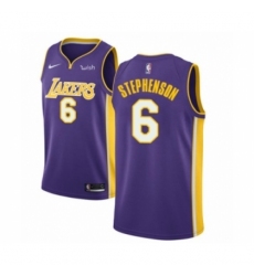 Youth Los Angeles Lakers #6 Lance Stephenson Swingman Purple Basketball Jersey - Statement Edition