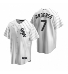 Men's Nike Chicago White Sox #7 Tim Anderson White Home Stitched Baseball Jersey