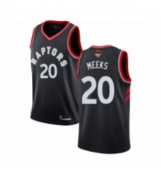 Youth Toronto Raptors #20 Jodie Meeks Swingman Black 2019 Basketball Finals Bound Jersey Statement Edition