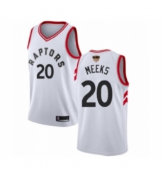 Youth Toronto Raptors #20 Jodie Meeks Swingman White 2019 Basketball Finals Bound Jersey - Association Edition