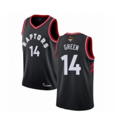 Men's Toronto Raptors #14 Danny Green Swingman Black 2019 Basketball Finals Bound Jersey Statement Edition