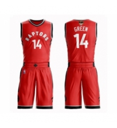 Men's Toronto Raptors #14 Danny Green Swingman Red 2019 Basketball Finals Bound Suit Jersey - Icon Edition