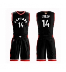 Women's Toronto Raptors #14 Danny Green Swingman Black 2019 Basketball Finals Bound Suit Jersey Statement Edition