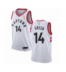 Women's Toronto Raptors #14 Danny Green Swingman White 2019 Basketball Finals Champions Jersey - Association Edition