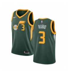 Men's Nike Utah Jazz #3 Ricky Rubio Green Swingman Jersey - Earned Edition