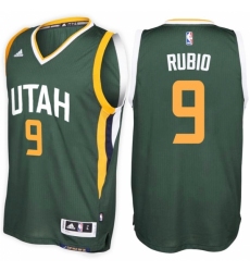 Utah Jazz #9 Ricky Rubio Alternate Green New Swingman Stitched NBA Jersey