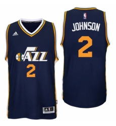 Utah Jazz #2 Joe Johnson Road Navy New Swingman Jersey