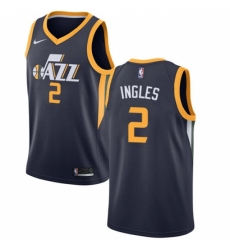 Men's Nike Utah Jazz #2 Joe Ingles Navy NBA Swingman Icon Edition Jersey