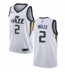 Women's Nike Utah Jazz #2 Joe Ingles White NBA Swingman Association Edition Jersey