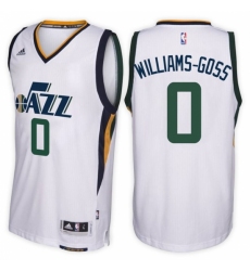 Utah Jazz #0 Nigel Williams-Goss Home White New Swingman Stitched NBA Jersey