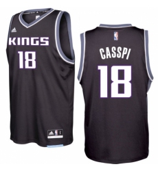Sacramento Kings #18 Omri Casspi 2016-17 Seasons Black Alternate New Swingman Jersey