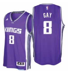 Sacramento Kings #8 Rudy Gay 2016-17 Seasons Purple Road New Swingman Jersey