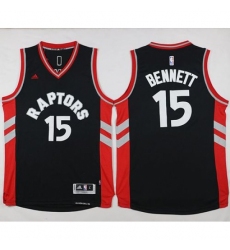 Raptors #15 Anthony Bennett Black Stitched NBA Jersey